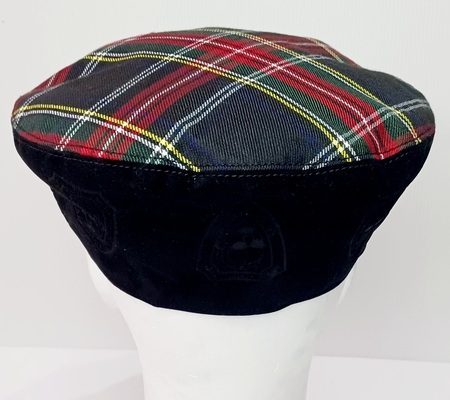 Casquette en Suédine Noire & Ecossais – Série Limitée – Mufuankolo – Image 3