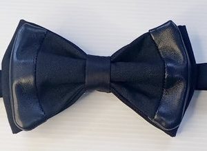 Nœud Papillon Homme en Cuir & Laine Super 120’s – Pièce Unique Artisanale – Fabriqué en France