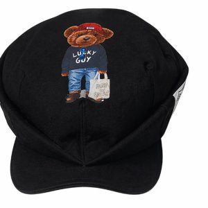 Casquette Gavroche Noire Coton – OMOIDE | Mufuankolo Pièce Unique