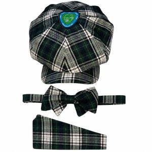 Ensemble Chapeau Oversize & Nœud Papillon Tartan Écossais – CROWN & HÉRITAGE