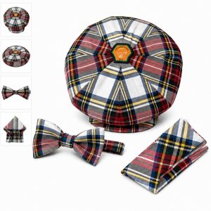 Ensemble Gavroche Écossaise + Nœud Papillon + Pochette – WINDSOR TARTAN 1912